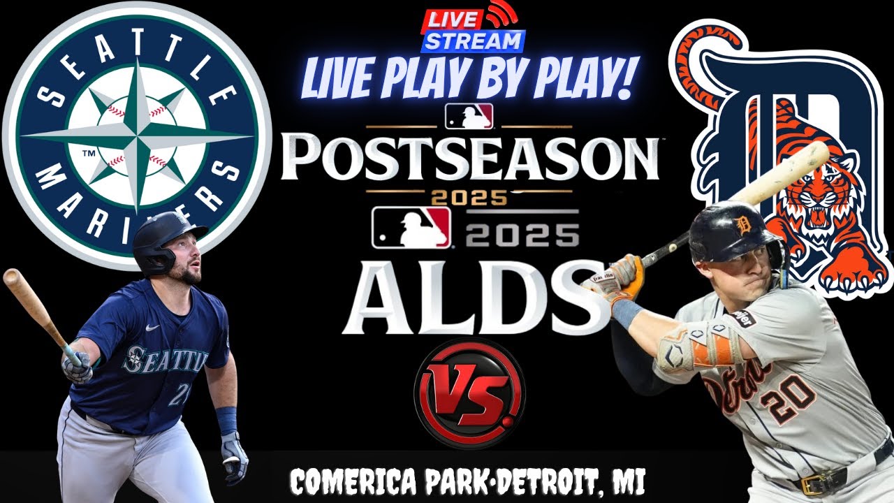 Seattle Mariners vs Detroit Tigers ⚾🔥 Live ALDS Playoffs GAME 3 Play-by-play Watch!