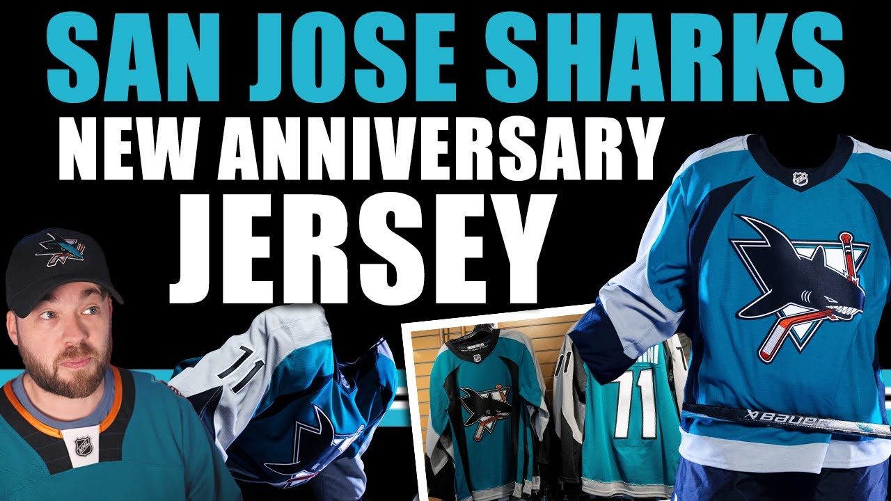 NHL San Jose Sharks NEW Anniversary Jersey!