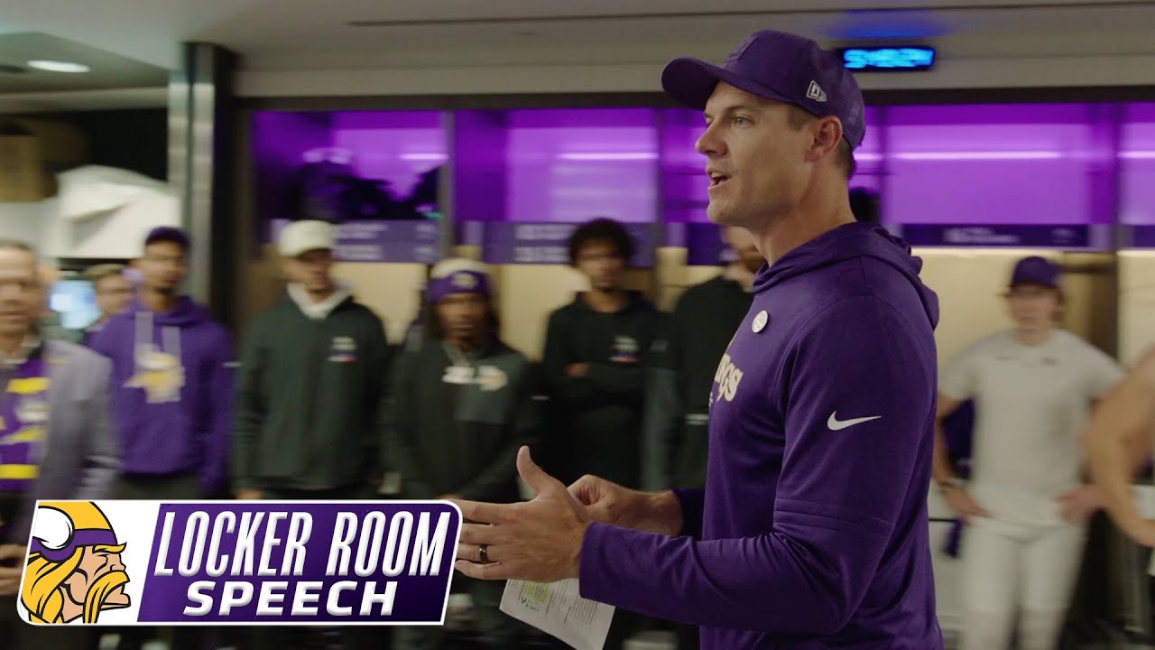 Kevin O’Connell’s Locker Room Speech After Minnesota Vikings Win Over Cleveland Browns in London