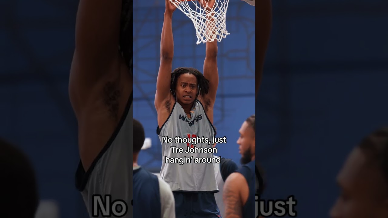 Legend has it that Tre is still hanging on the rim rn #shorts #beetlejuice #funny #dunk