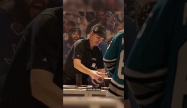Mike Ricci goes undercover in the pro shop. 👀  #hockey #sharks #nhl