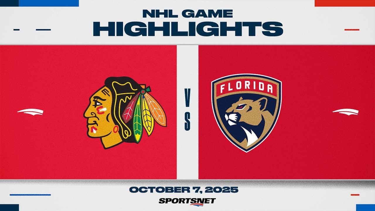 NHL Highlights | Blackhawks vs. Panthers - October 7, 2025
