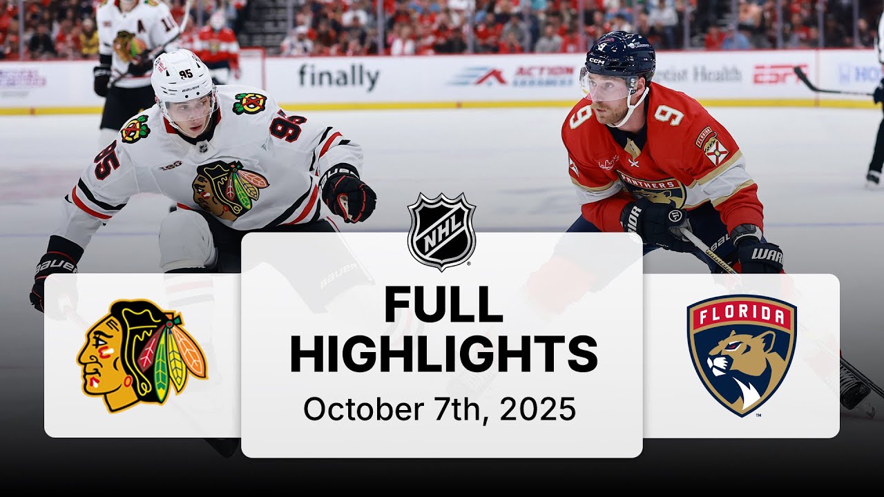 NHL Highlights | Blackhawks vs. Panthers | October 7, 2025