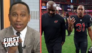 FIRST TAKE | Stephen A. Smith reacts to Cardinals' Gannon apologizes to Demercado for sideline spat