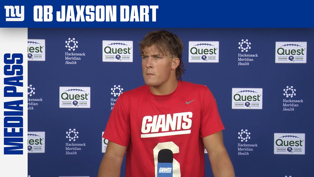 Jaxson Dart on Developing Chemistry with Theo Johnson | New York Giants