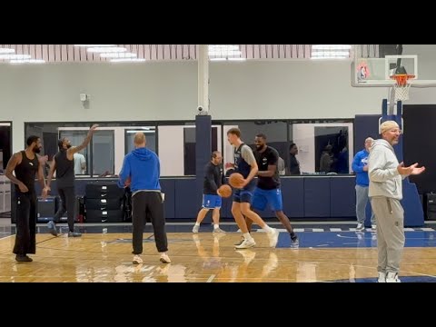 Cooper Flagg & Kyrie Irving Post Work | Dallas Mavericks Training Camp