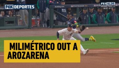 😳 MILIMÉTRICO OUT A AROZARENA | Seattle Mariners vs Detroit Tigers | ALDS | MLB