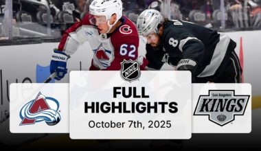 NHL Highlights | Avalanche vs. Kings | October 07, 2025