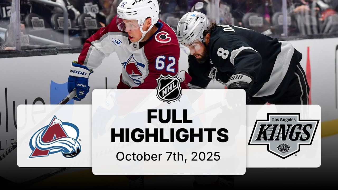 NHL Highlights | Avalanche vs. Kings | October 07, 2025