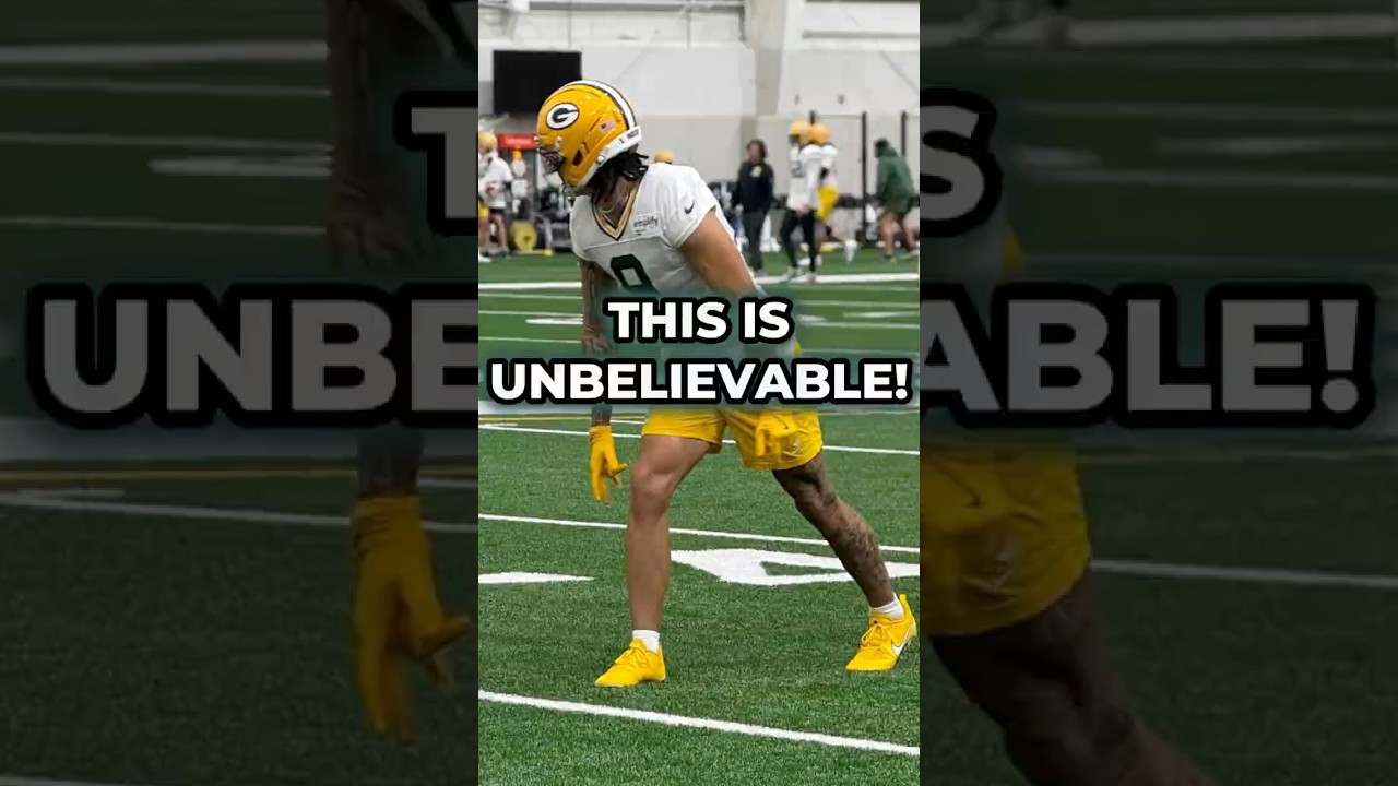 Christian Watson Is Back At Practice For The Packers! #nfl #packers #shorts