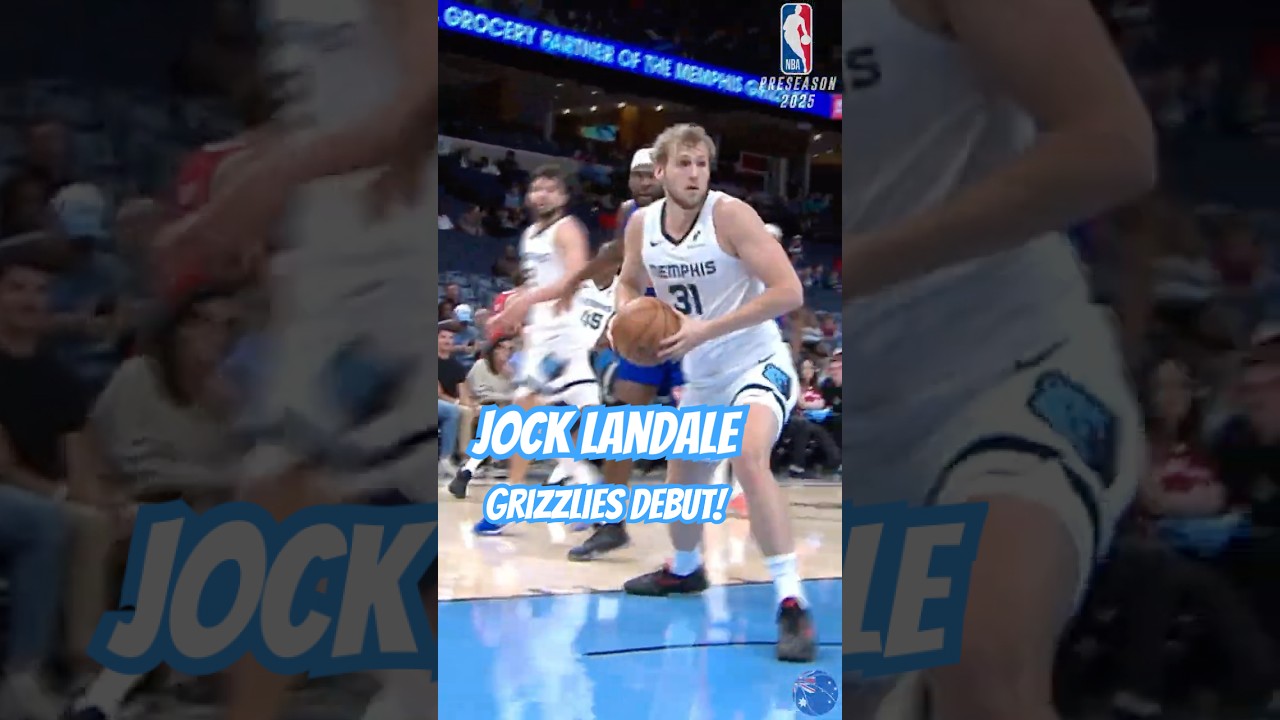 🇦🇺 Jock Landale Debut with the Grizzlies | NBA Preaseason 2025 🏀