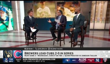 MLB Now | Milwaukee Brewers lead Chicago Cubs 2-0 in NLDS series - Brian Kenny debate