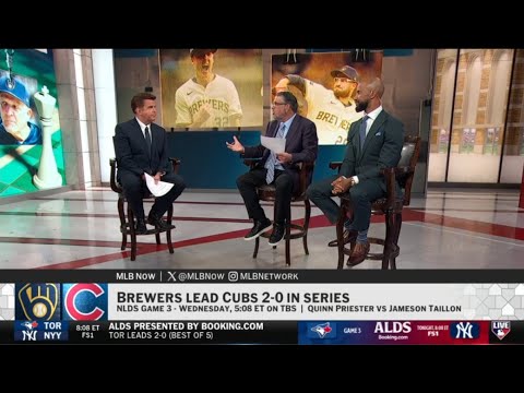 MLB Now | Milwaukee Brewers lead Chicago Cubs 2-0 in NLDS series - Brian Kenny debate
