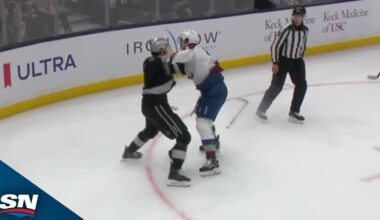 Avalanche's Josh Manson Lays Massive Hit, Answers The Call On Fight Vs. Kings