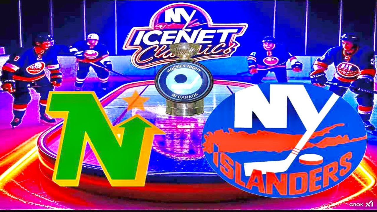 Game 2 1981 Stanley Cup Final North Stars at Islanders CBC Full feed   ICENET Classics Remastered