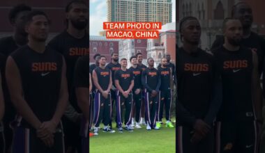 All smiles for the NBA China Games ahead! 😀📸 #shorts | Phoenix Suns