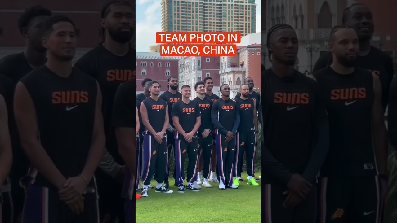 All smiles for the NBA China Games ahead! 😀📸 #shorts | Phoenix Suns