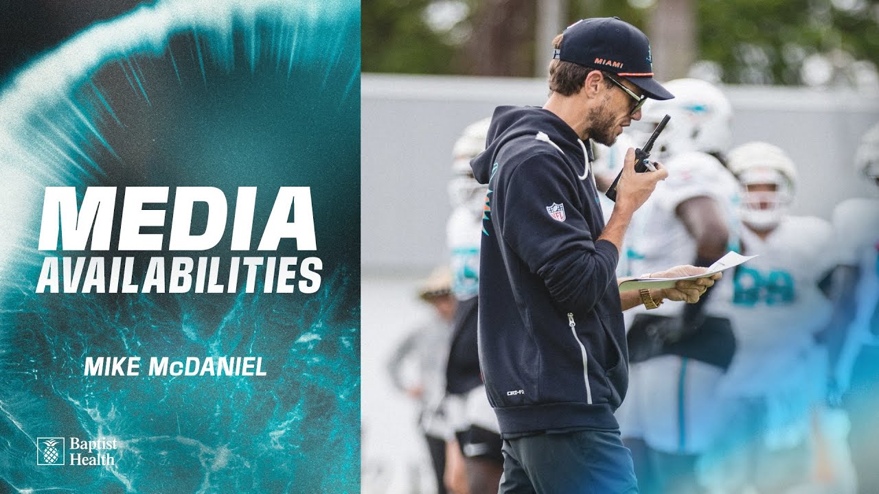 Coach Mike McDaniel meets with the media | Miami Dolphins