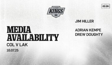 MEDIA: Drew Doughty, Adrian Kempe, and Jim Hiller | 10.07 LA Kings v Colorado Avalanche