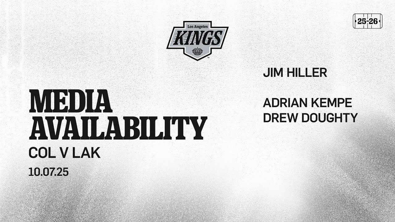MEDIA: Drew Doughty, Adrian Kempe, and Jim Hiller | 10.07 LA Kings v Colorado Avalanche