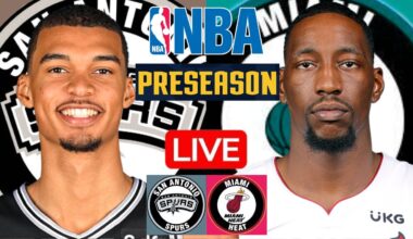 LIVE: SAN ANTONIO SPURS vs MIAMI HEAT | NBA PRESEASON | PLAY BY PLAY | SCOREBOARD