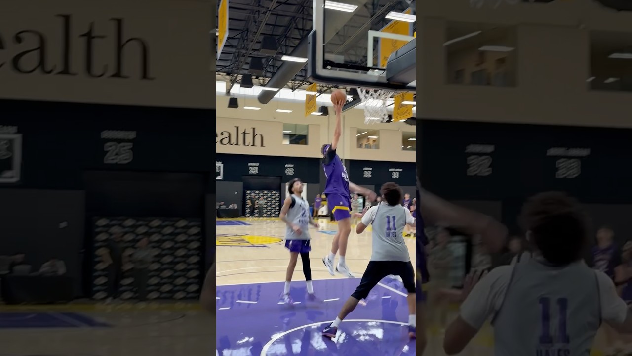 Fellas are battling — Scrimmage BTS at Lakers Training Camp