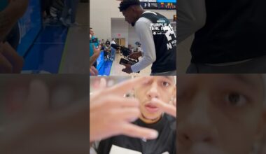 camera man BMill 🎥 #charlottehornets #brandonmiller #tremann