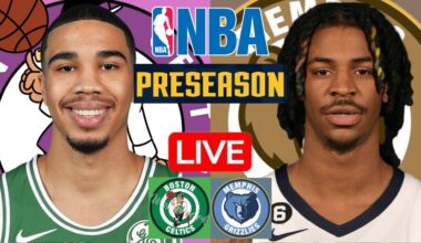 LIVE: BOSTON CELTICS vs MEMPHIS GRIZZLIES | NBA PRESEASON | PLAY BY PLAY | SCOREBOARD
