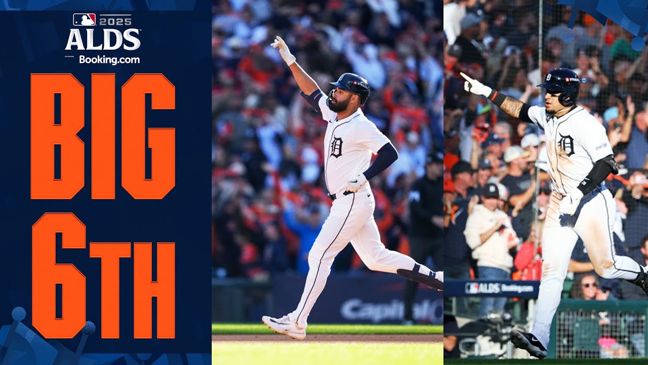 BIG INNING! Tigers strike for FOUR runs in the 6th to take commanding lead in Game 4 of the ALDS!