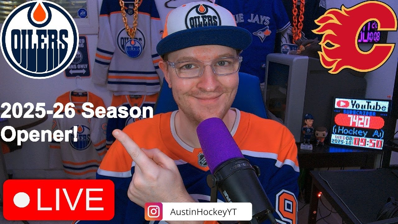 EDMONTON OILERS VS CALGARY FLAMES LIVE | FAN REACTION AND COMMENTARY