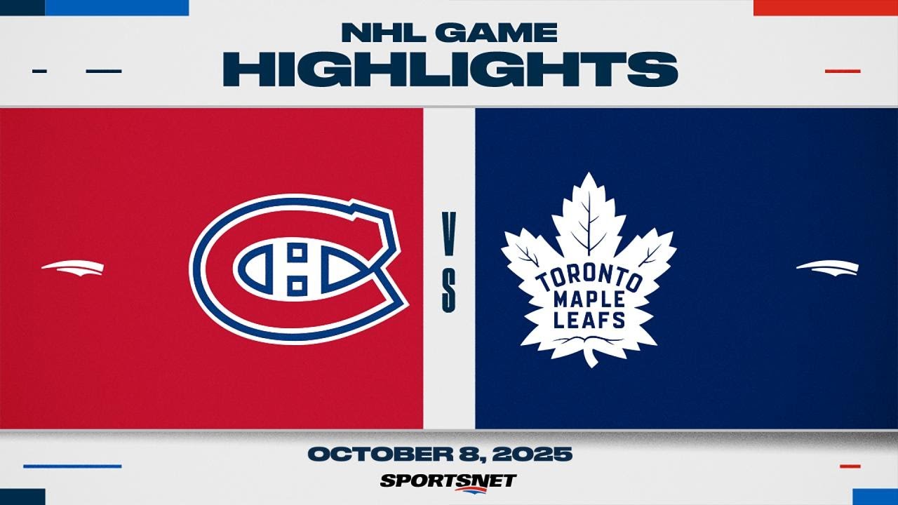 NHL Highlights | Canadiens vs. Maple Leafs - October 8, 2025