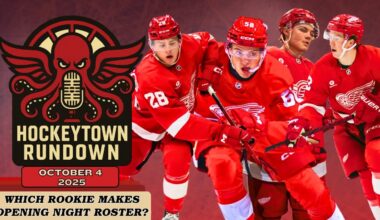 DETROIT RED WINGS ROOKIE WATCH: WHO MAKES THE OPENING NIGHT ROSTER?