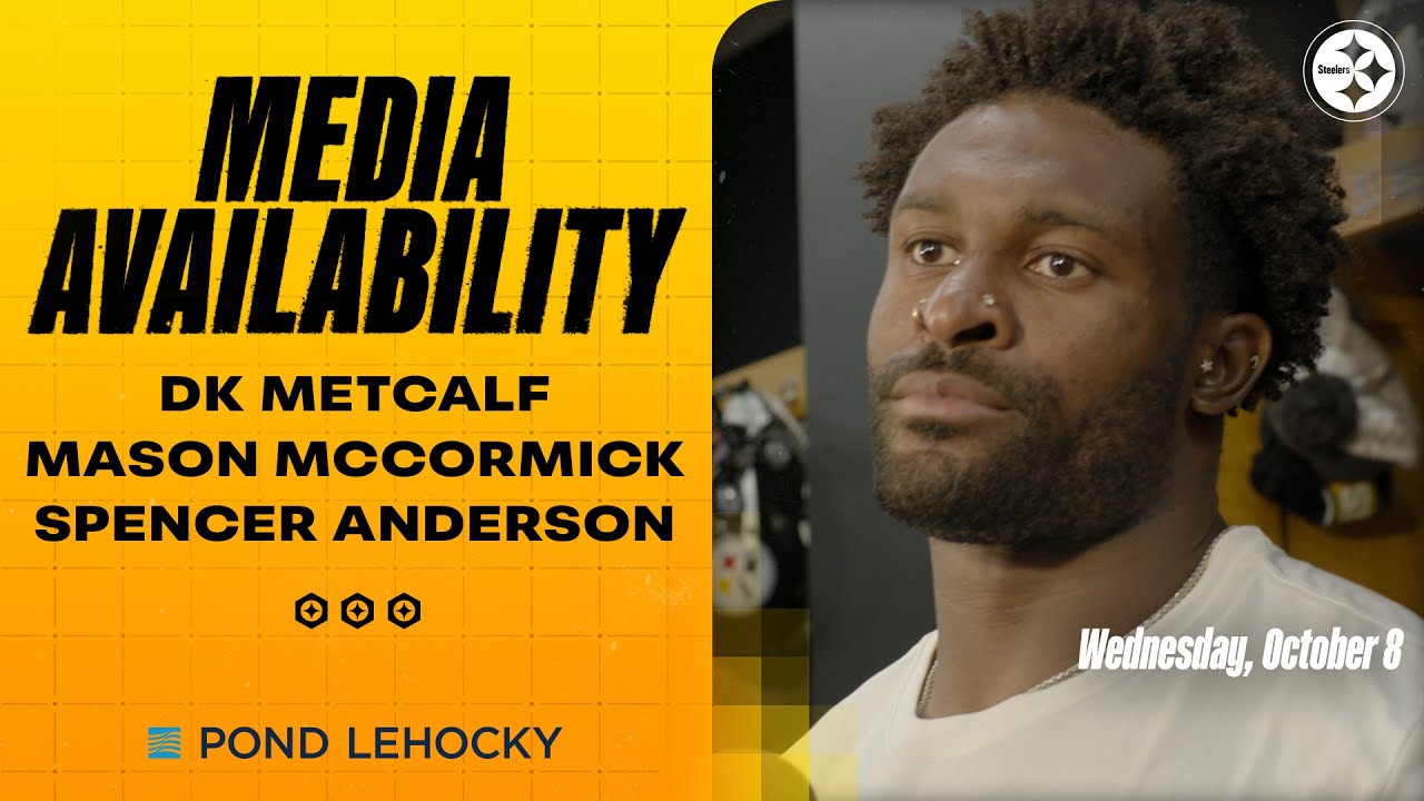 DK Metcalf, Spencer Anderson, Mason McCormick Media Availability (Oct. 8) | Pittsburgh Steelers