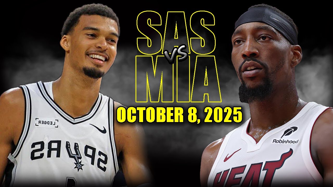 San Antonio Spurs vs Miami Heat Full Game Highlights - October 8, 2025 | NBA Preseason