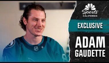 Adam Gaudette discusses expectations, what he wants to accomplish with Sharks | NBC Sports CA