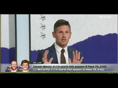 ESPN NFL LIVE | Dan Orlovsky STUNNED, Minnesota Vikings Have Looked BETTER With Carson Wentz