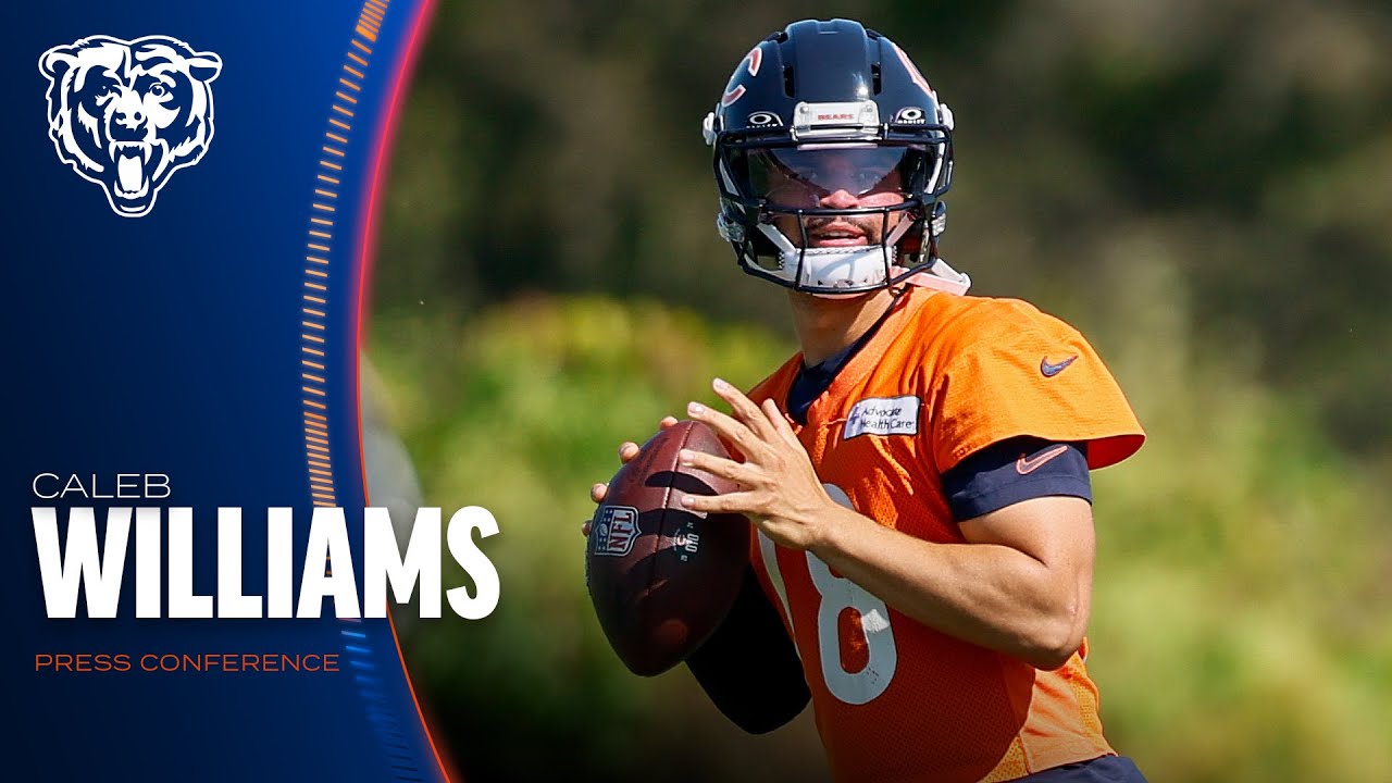 Caleb Williams praises offensive line, talks 2024 quarterback class | Press Conference