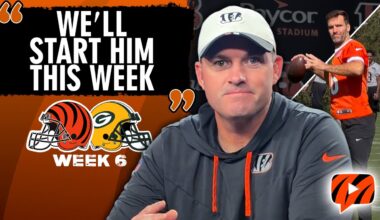 Zac Taylor on Joe Flacco Trade, Plans For Bengals' Starting QB vs. Packers in Week 6