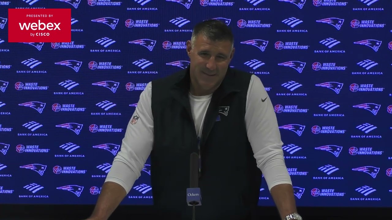 Mike Vrabel: "So You Want to be Aggressive, Certainly Not Reckless." | Patriots Press Conference