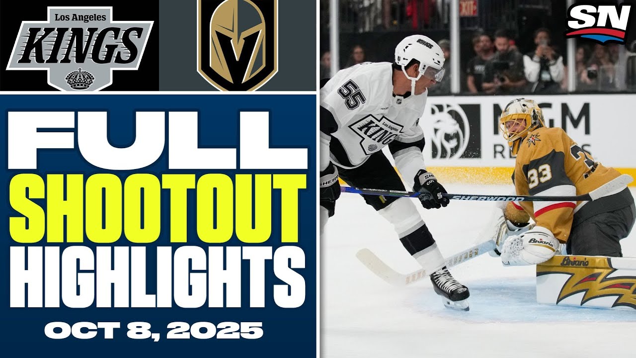 Los Angeles Kings at Vegas Golden Knights | FULL Shootout highlights - October 8, 2025