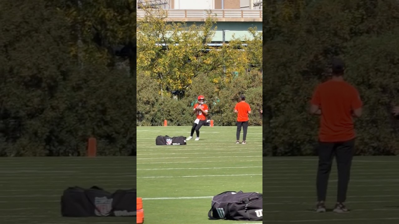 Joe Flacco Highlights From First Practice With Bengals!
