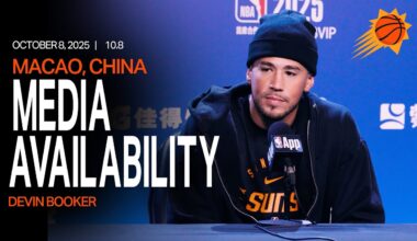 Devin Booker Macao, China Media Availability | Phoenix Suns | Talks the experience, team, and more