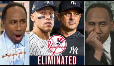 FIRST TAKE | Hahaha Yankees LOSE - Stephen A. GOES OFF on New York Yankees eliminated by Blue Jays