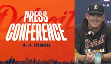 Postseason Press Conference: A.J. Hinch on Tigers ALDS Game 4 Win in Detroit | 10/8/25