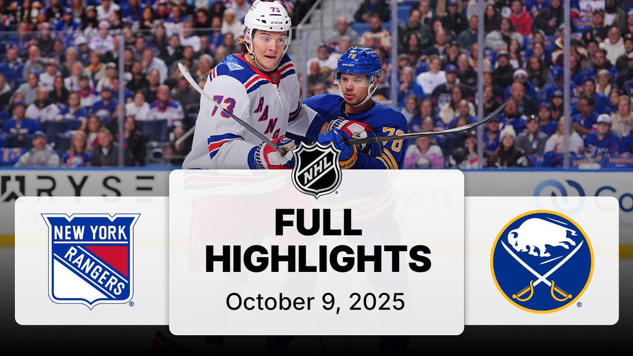NHL Highlights | Rangers vs. Sabres | October 09, 2025