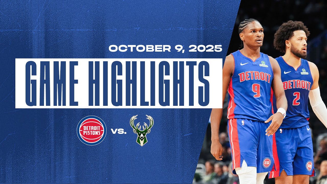 Full Game Highlights l Detroit Pistons @ Milwaukee Bucks