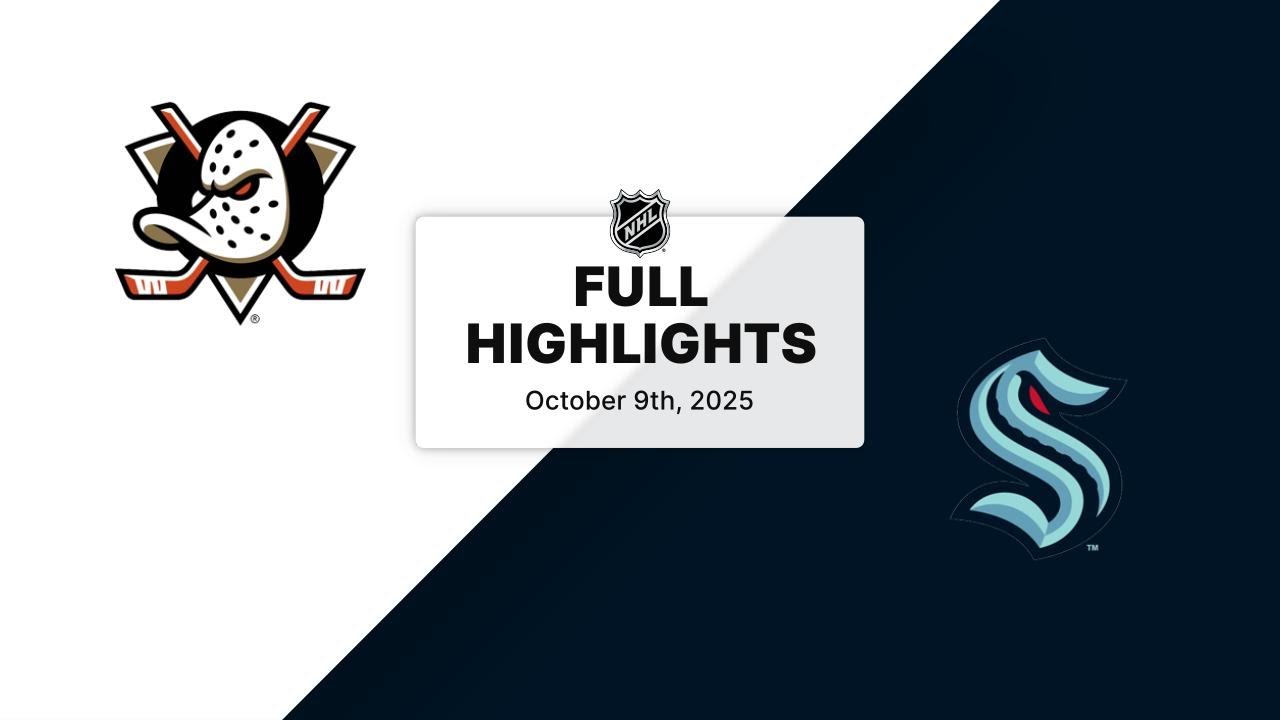 NHL Highlights | Ducks vs. Kraken | October 09, 2025