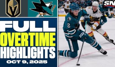 Vegas Golden Knights at San Jose Sharks | FULL Overtime Highlights - October 9, 2025