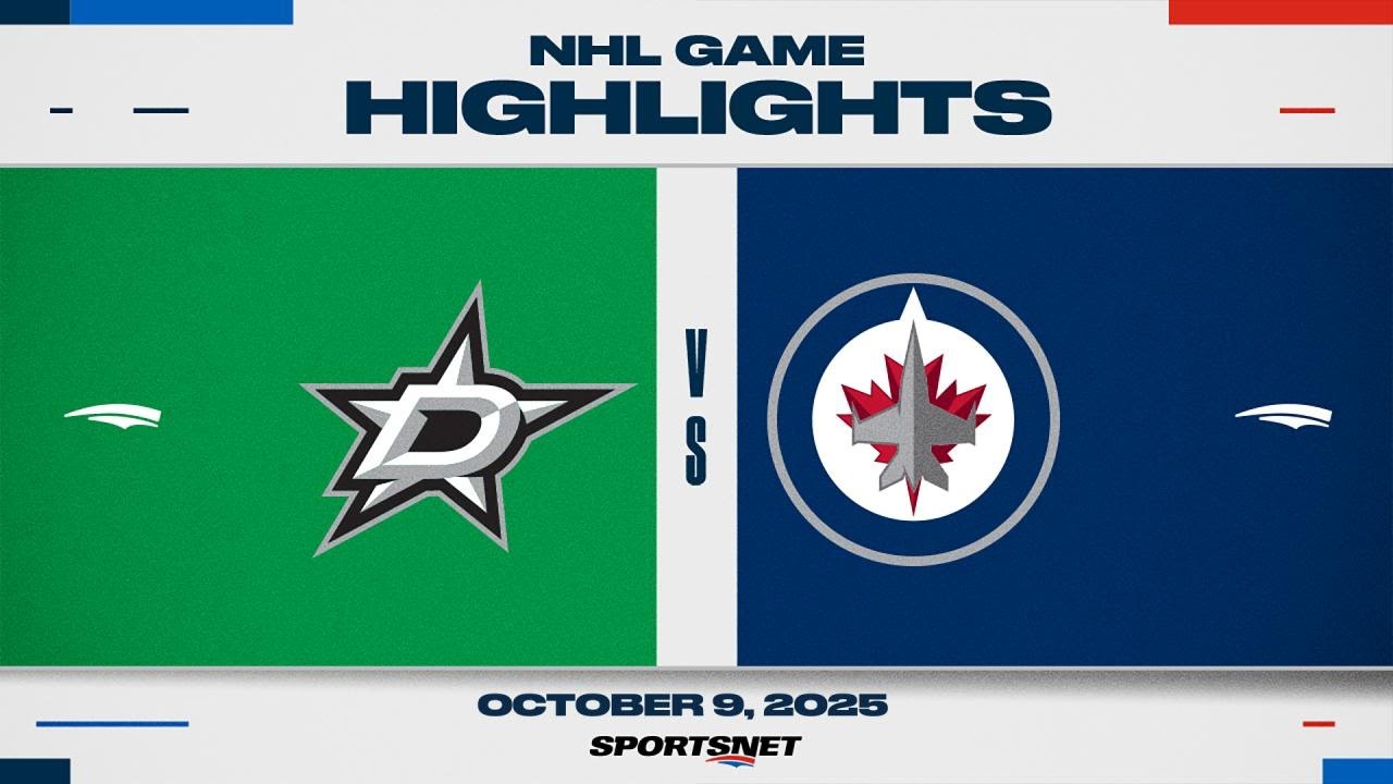 NHL Highlights | Stars vs. Jets - October 9, 2025