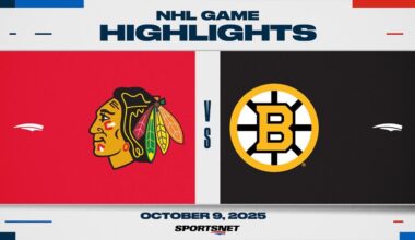 NHL Highlights | Blackhawks vs. Bruins - October 9, 2025